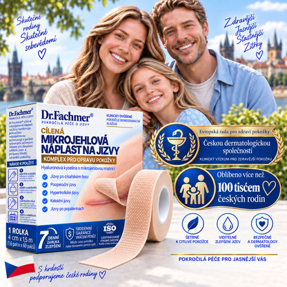 Dr.Fachmer®⭐Bio-regenerační mikrojehličková náplast na jizvy – silikonová péče s regeneračním proteinovým komplexem