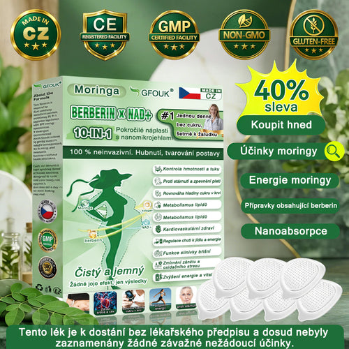 Oficiální obchod | ✨GFOUK® Moringa · Berberine × NAD+ 10v1 Pokročilá nano mikronáplast🇺🇸