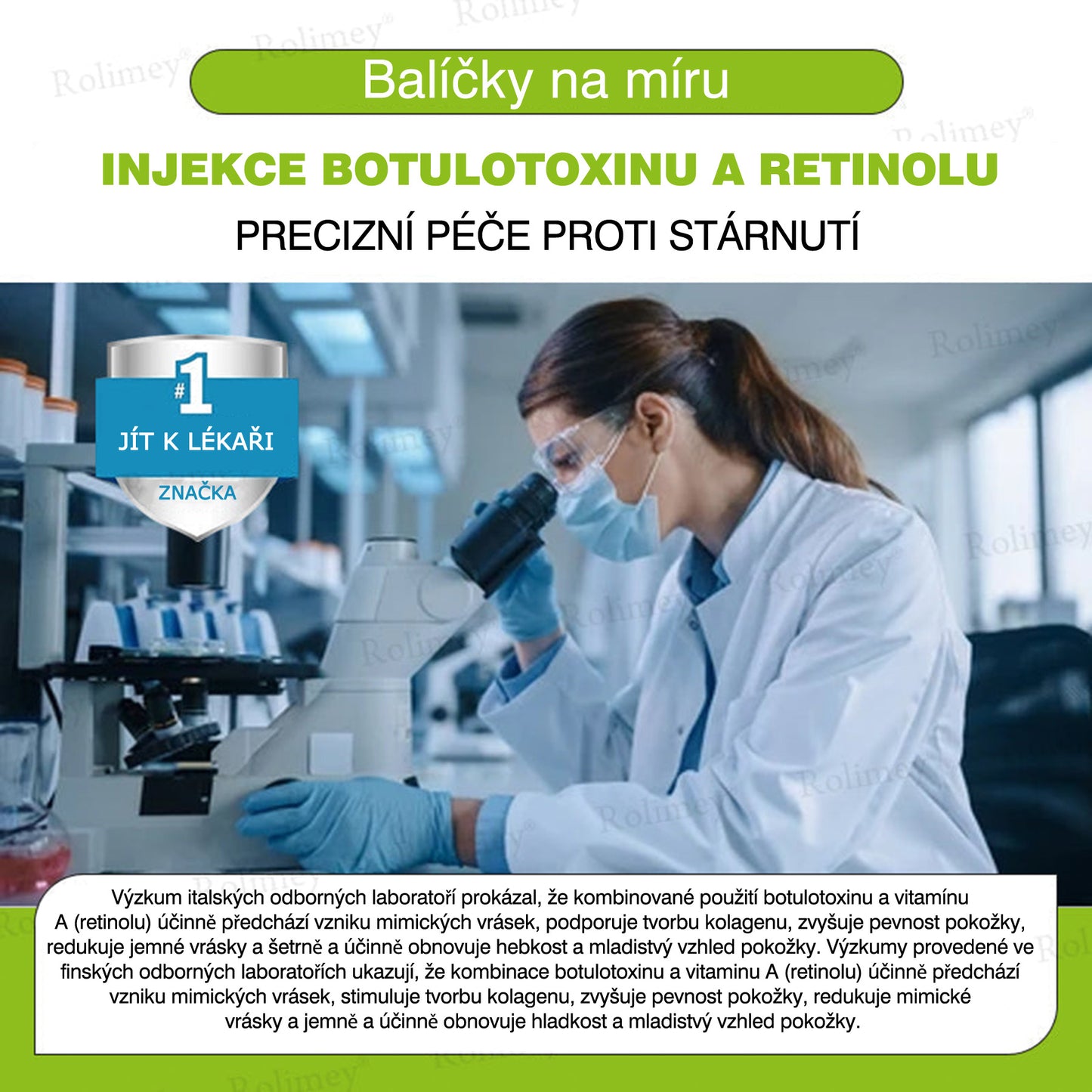 🔔Vyrobeno a odesláno z České republiky | Rolimey® Botox & Vita-A Retinol Shot Krém na vrásky a zpevnění pokožky – Poslední den akce 70% SLEVA