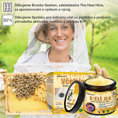 🐝🐝Dermatologicky a klinicky testováno👩‍⚕️DR.Fachmer®Bee Venom Krém na obnovení pleti🐝 pomáhá při léčbě kožních problémů, jako jsou: vrásky, jizvy, pigmentové skvrny, strie, akné, psoriáza, ekzém, kožní změny, podráždění, záněty a další kožní problémy.