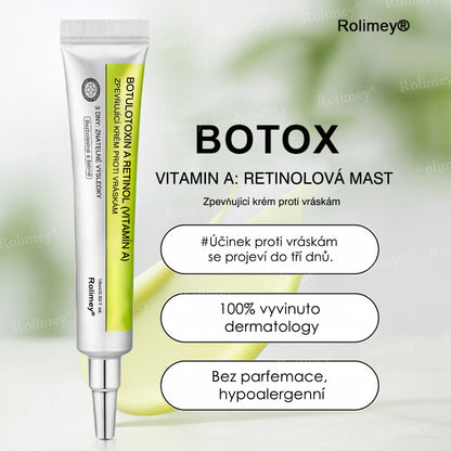 🔔Vyrobeno a odesláno z České republiky | Rolimey® Botox & Vita-A Retinol Shot Krém na vrásky a zpevnění pokožky – Poslední den akce 70% SLEVA