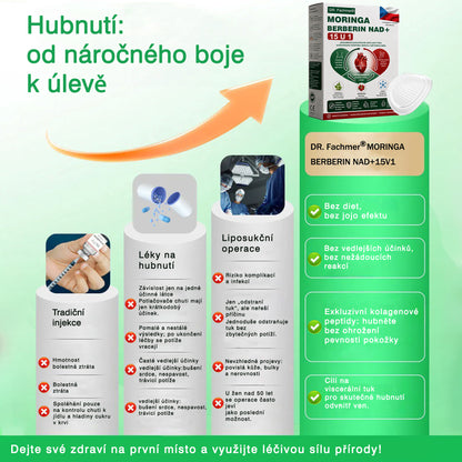 🏆 DR.Fachmer® Moringa + Berberin + NAD+ 15v1 nano-mikrojehličková náplast | Nová generace péče o tělo s pokročilou nano formulí ✨