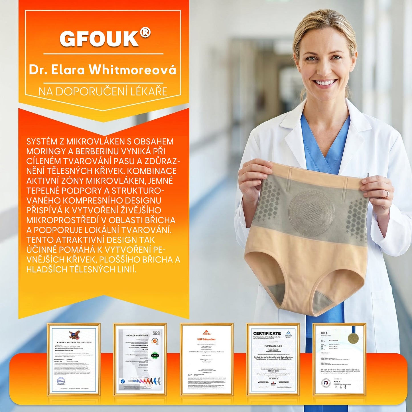 🧩🧩Oficiální obchod značky | 🎁GFOUK® 2026 Moringa a berberin 4 v 1 – mikročásticové tvarovací šortky na spalování tuku