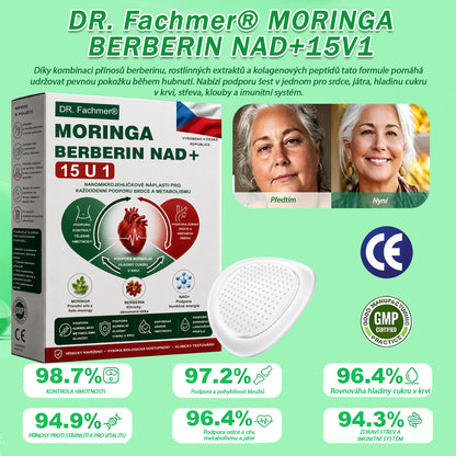 🏆 DR.Fachmer® Moringa + Berberin + NAD+ 15v1 nano-mikrojehličková náplast | Nová generace péče o tělo s pokročilou nano formulí ✨