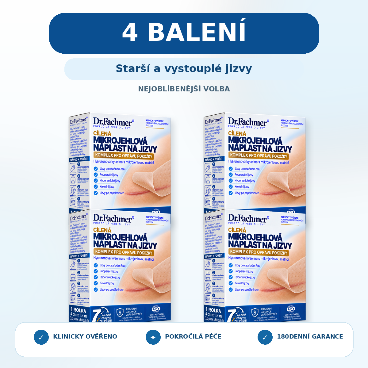 4 BALENÍ 🌿 Starší a vystouplé jizvy