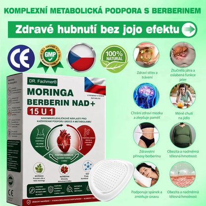 🏆 DR.Fachmer® Moringa + Berberin + NAD+ 15v1 nano-mikrojehličková náplast | Nová generace péče o tělo s pokročilou nano formulí ✨